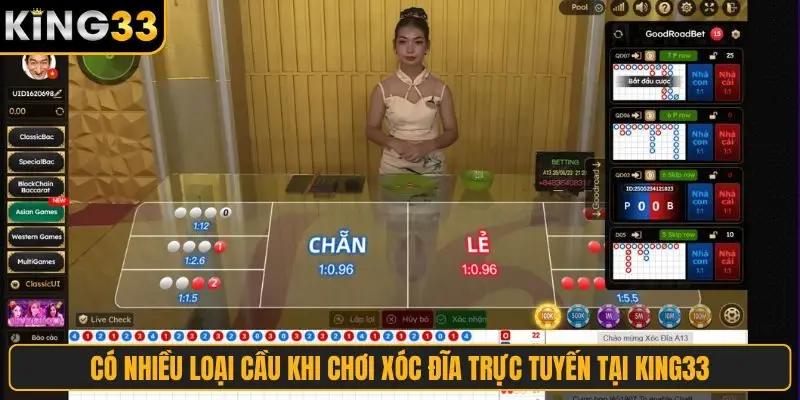 Có nhiều loại cầu khi chơi xóc đĩa trực tuyến tại King33